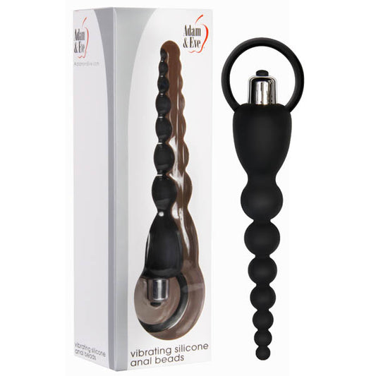 Adam & Eve Vibrating Silicone Anal Beads  - Club X