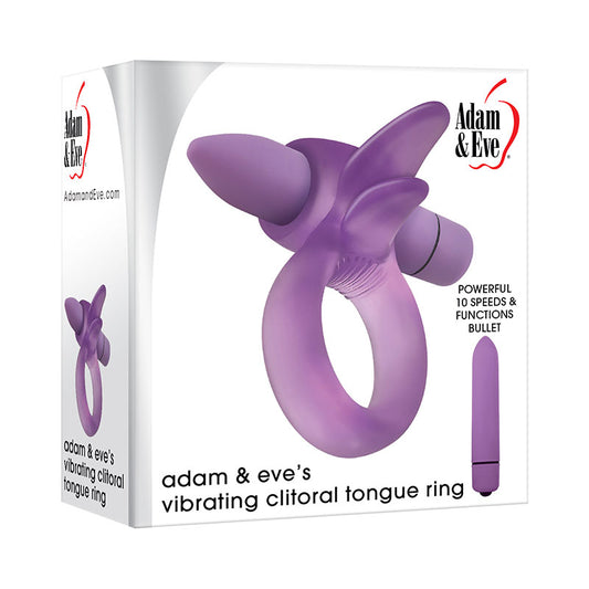 Adam & Eve Vibrating Clitoral Tongue Ring  - Club X
