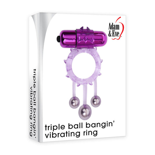 Adam & Eve Triple Ball Bangin Vibrating Ring  - Club X