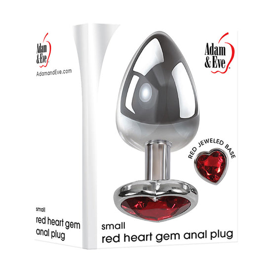 Adam & Eve Red Heart Gen Anal Plug - Small  - Club X