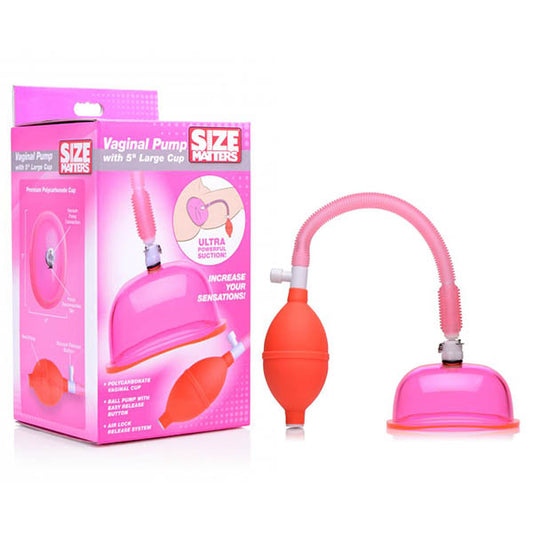 Size Matters Vaginal Pump With 5'' Large Cup  - Club X