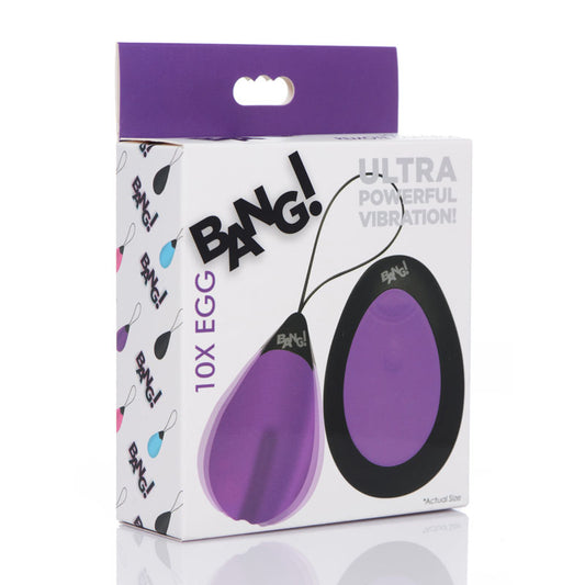 Bang!10X Vibrating Egg & Remote  - Club X