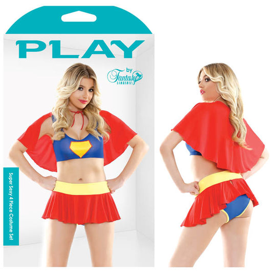 Play Super Sexy 4 Piece Costume Set  - Club X