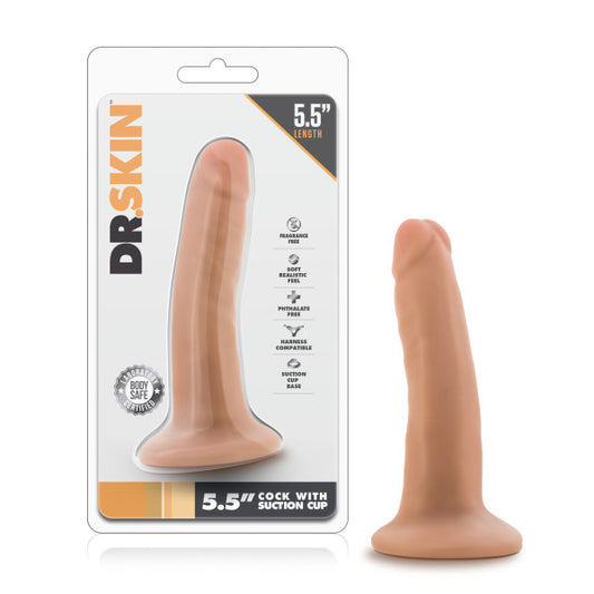 Dr. Skin 5.5'' Cock with Suction Cup  - Club X