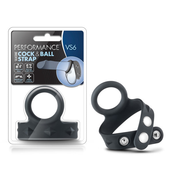Performance VS6 Silicone Cock & Ball Strap  - Club X