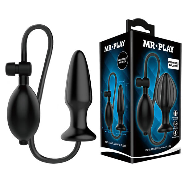 MR PLAY Inflatabe Vibrating Latex Plug  - Club X