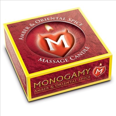 Monogamy Amber & Orient Spice 25g Massage Candle  - Club X
