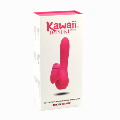 Kawaii Daisuki 3 Rechargeable Rabbit Vibrator With Clitoral Stimulation  - Club X
