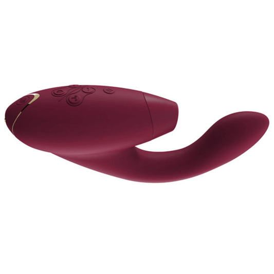 Womanizer Duo G-spot Vibrator with Pleasure Air Clitoral Stimulator Bordeaux - Club X