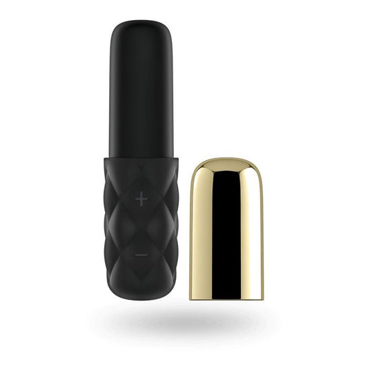 Satisfyer Mini Lovely Honey Vibrator Black Gold - ClubX Australia