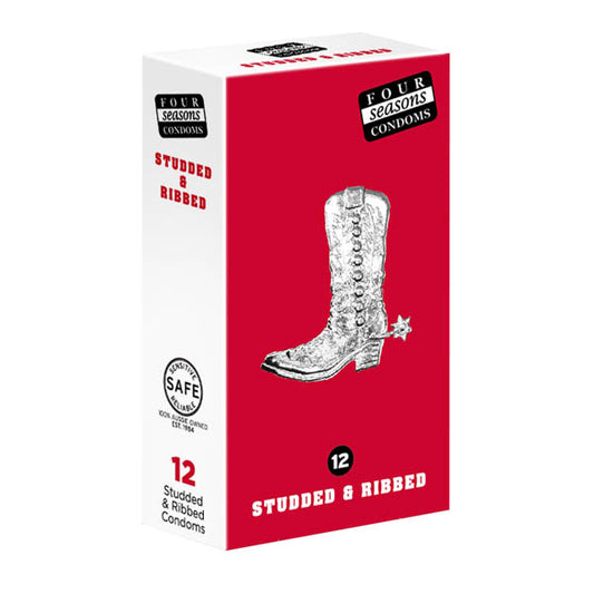 Four Seasons 12pcs Condoms Studded & Ribbed  - Club X