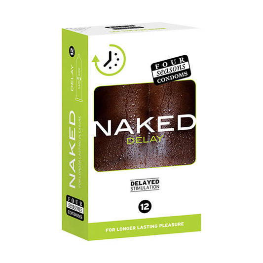 Four Seasons 12pcs Condoms Naked Delayed Stimulation Longer Lasting Pleasure  - Club X