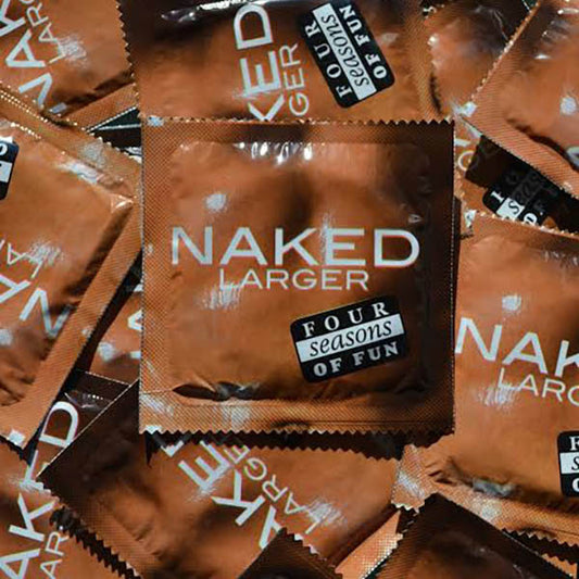 Four Seasons Of Fun Naked Larger Condoms  - Club X