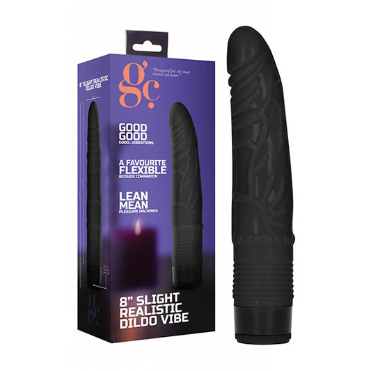 GC. 8'' Slight Realistic Dildo Vibe  - Club X