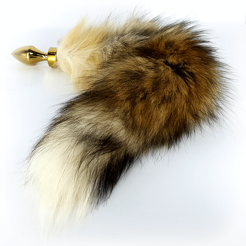 Fox Tail Gold Butt Plug  - Club X