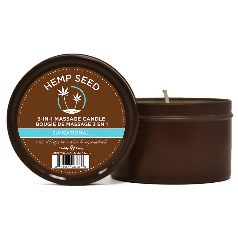 Hemp Seed 3-In-1 Massage Candle  - Club X
