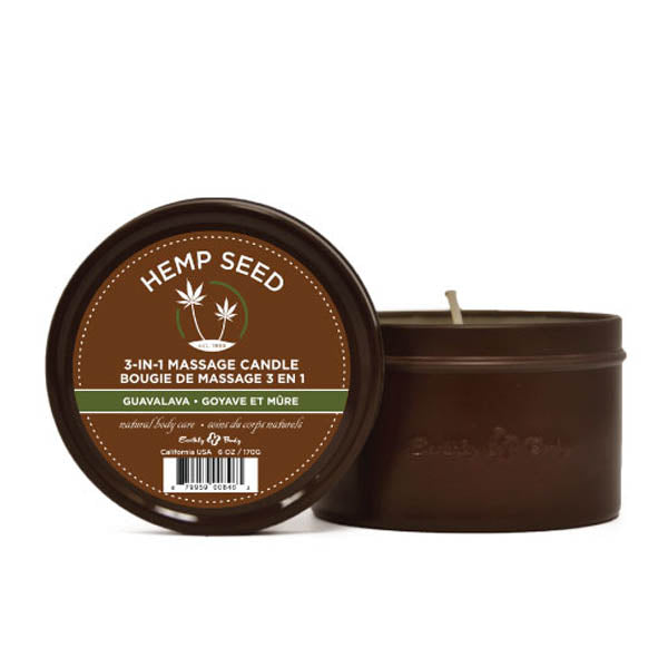 Hemp Seed 3-In-1 Massage Candle  - Club X