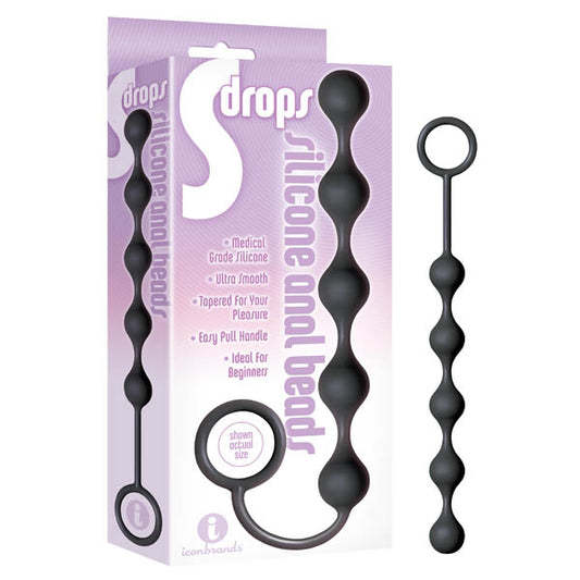 S-Drops Silicone Anal Beads  - Club X