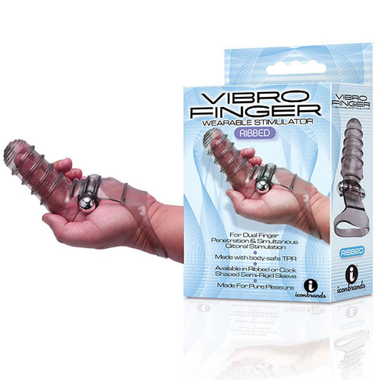The 9's VibroFinger,Ribbed  - Club X
