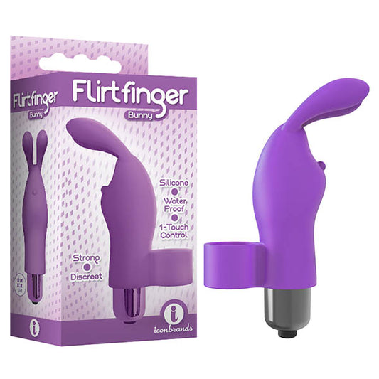 The 9'S Flirt Finger Bunny - Purple  - Club X
