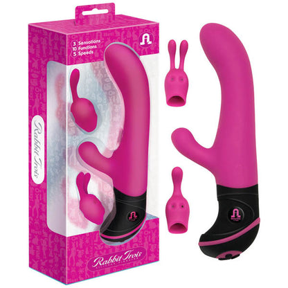 Rabbit Trois G-spot and Clitoral Vibrator Violet - Club X