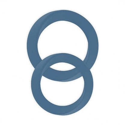 MJUZE Thin Medium and Large Cockring Blue - Club X