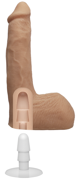 Seth Gamble 8" Ultraskyn Cock With Removable Vac-U-Lock Suction Cup  - Club X