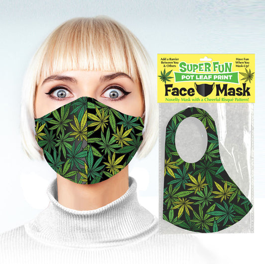 Super Fun Face Mask - Pot Leaf  - Club X