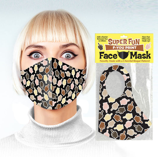 Super Fun Face Mask - F U Finger  - Club X