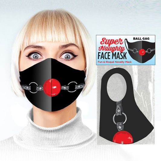 Super Naughty Face Mask - Ball Gag  - Club X