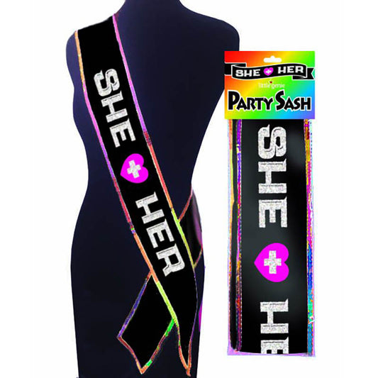 She + Her Party Sash  - Club X