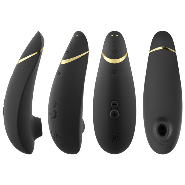 Womanizer 2 Premium Clitoral Stimulator Black/Gold - Club X