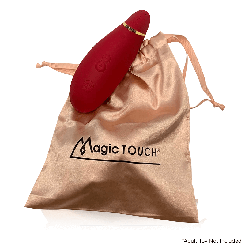 Magic Touch Fun Adult Toy Pouch - Satin Pink  - Club X