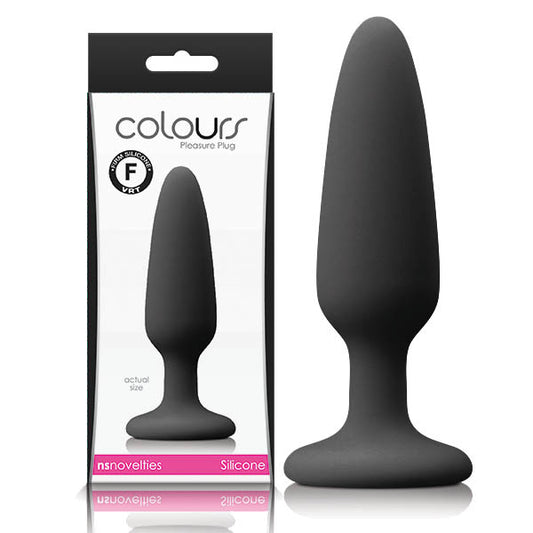 NS Novelties Colours Pleasures Small Butt Plug Black - ClubX Australia