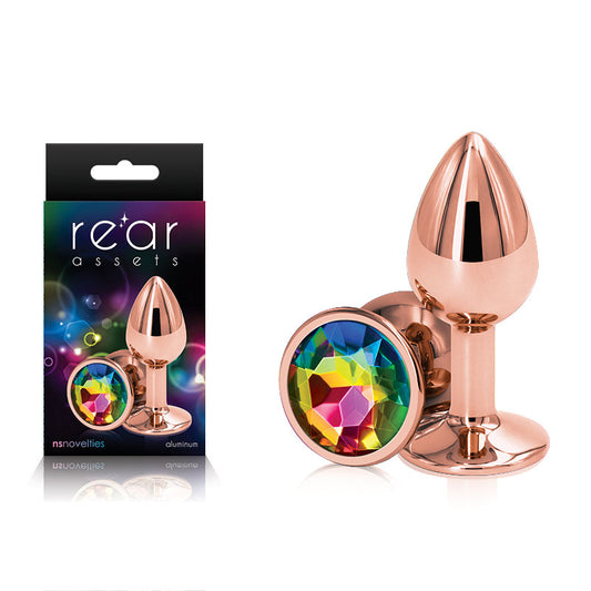 Rear Assets Rose Gold Small Rainbow Gem - Club X