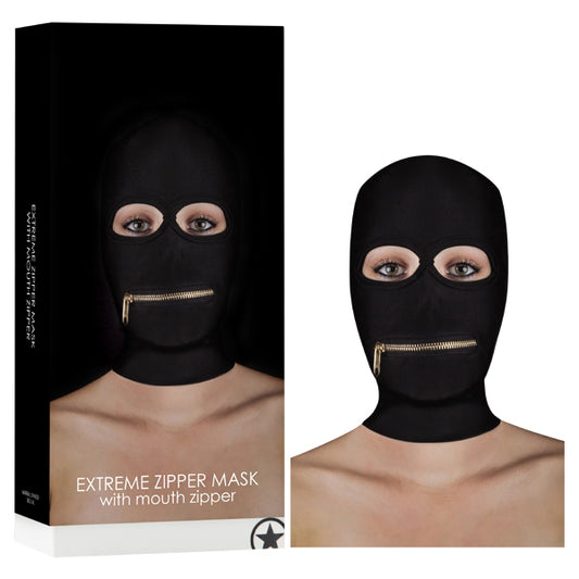 Ouch! Extreme Zipper Mask With Mouth Zipper  - Club X