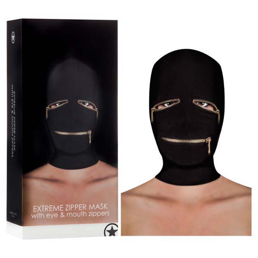 Ouch! Extreme Zipper Mask With Eye And Mouth Zipper  - Club X