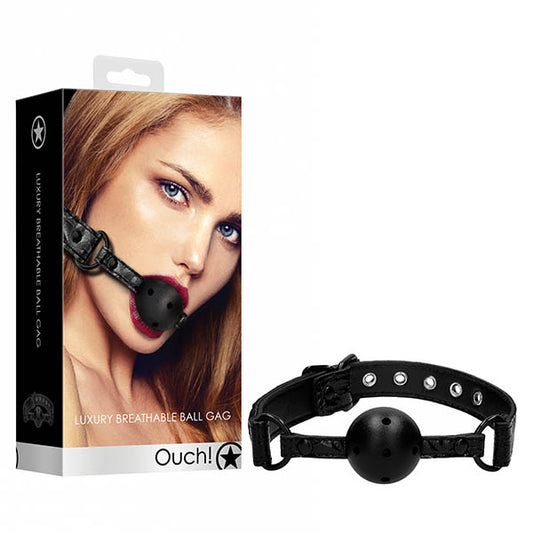 Ouch! Luxury Breathable Ball Gag  - Club X