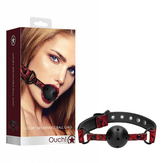 Ouch! Luxury Breathable Ball Gag  - Club X