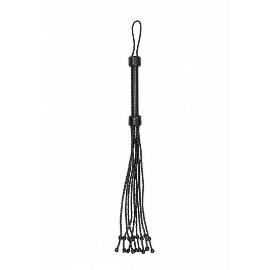Ouch! Pain Short Leather Braided Flogger  - Club X