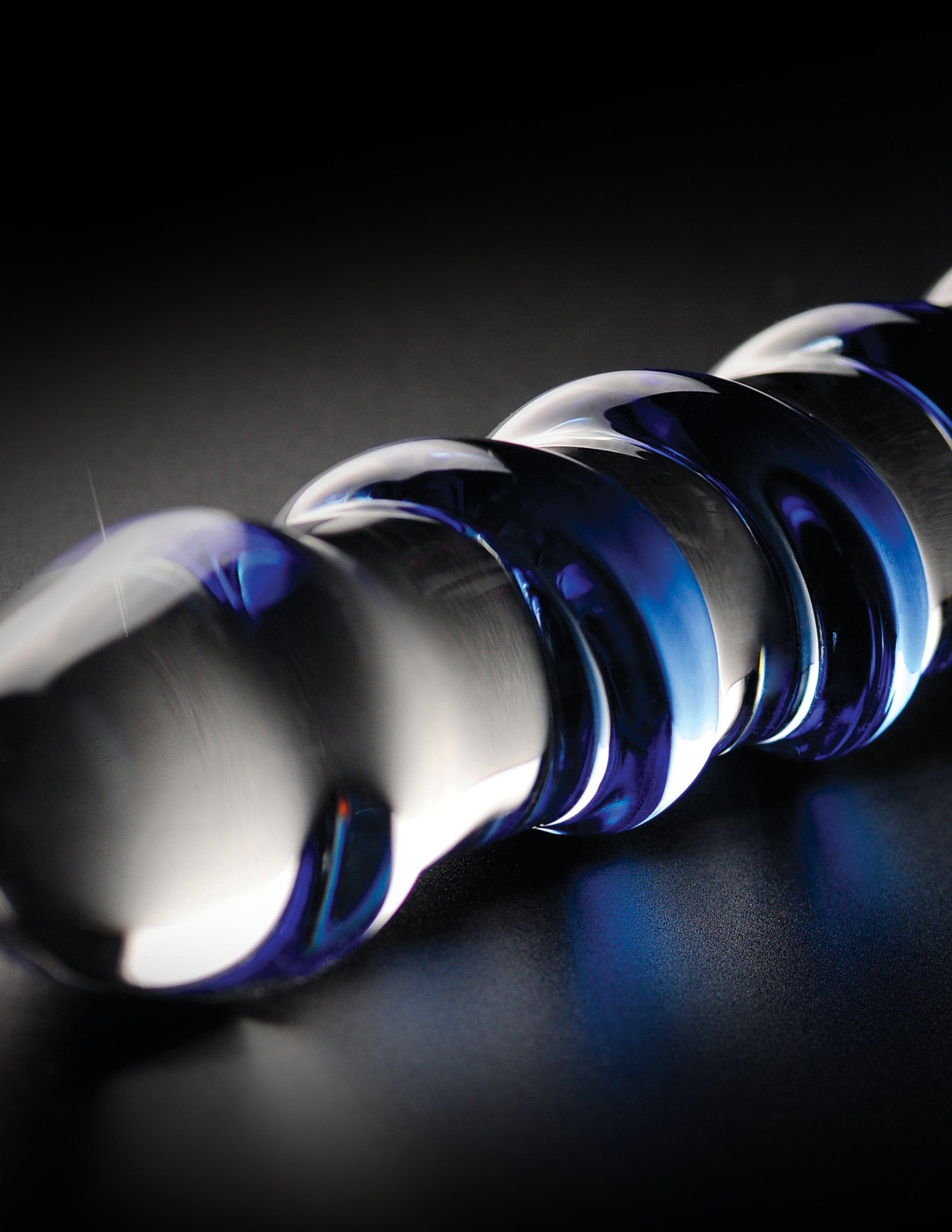 Icicles No. 05 Clear Blue 17.8 cm (7'') Glass Dong  - Club X