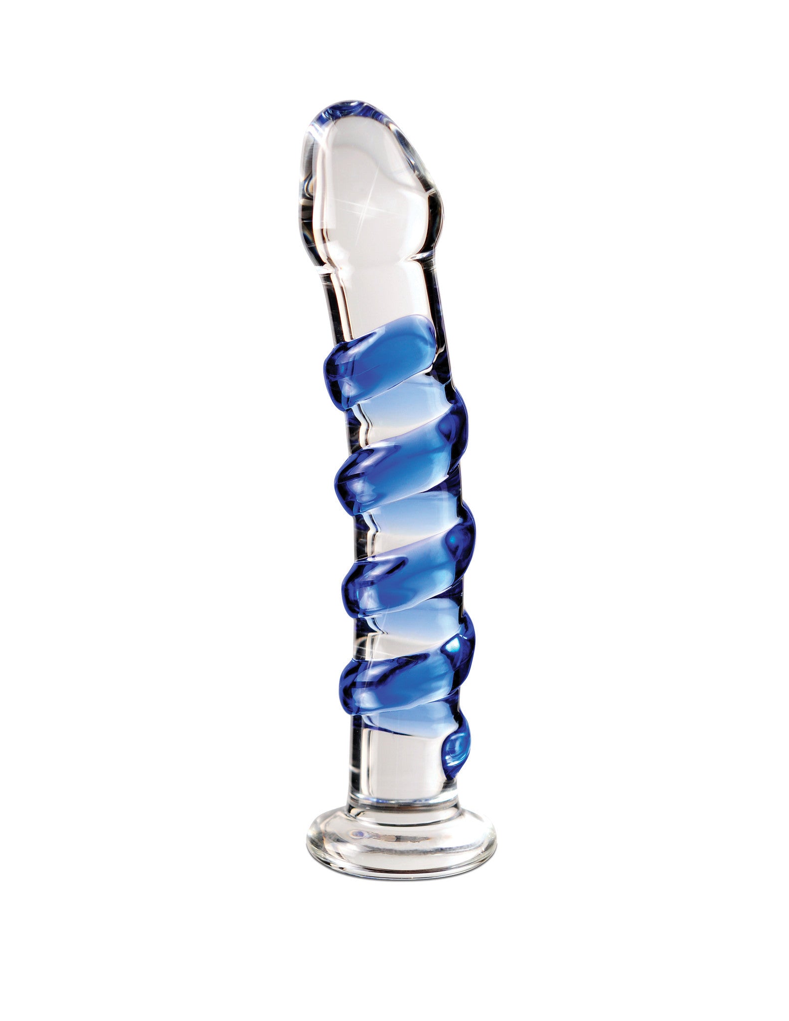 Icicles No. 05 Clear Blue 17.8 Cm (7'') Glass Dong  - Club X