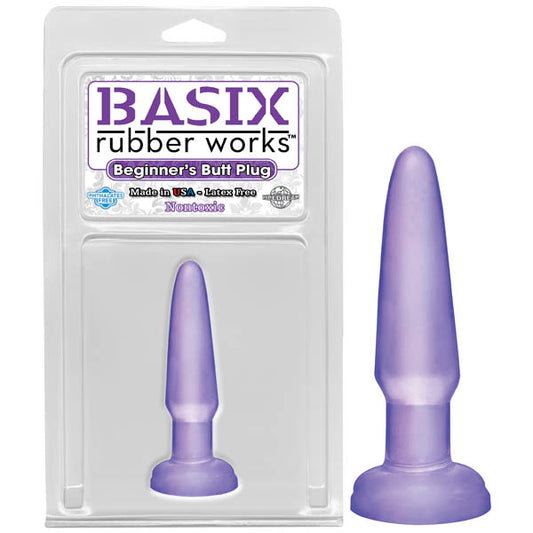 Basix Rubber Works Beginner'S Butt Plug  - Club X
