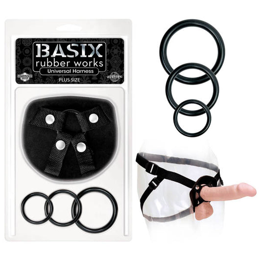 Basix Rubber Works Universal Harness - Plus Size  - Club X