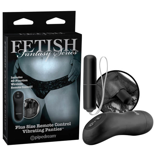 Fetish Fantasy Series Limited Edition Plus Size Remote Control Vibrating Panties  - Club X