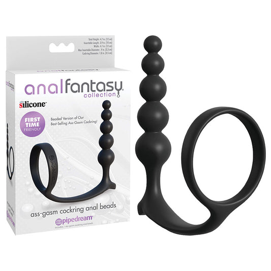 Anal Fantasy Collection Ass-Gasm Cockring Anal Beads  - Club X