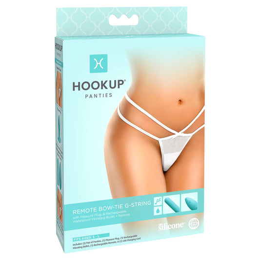 HOOKUP Remote Bow-Tie G-String Default Title - Club X