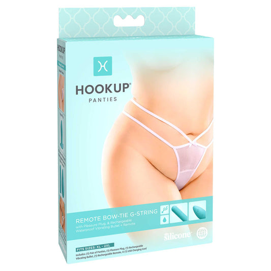HOOKUP Remote Bow-Tie G-String - XL-XXL Default Title - Club X