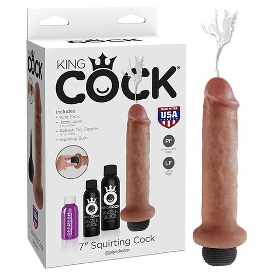 King Cock 7'' Squirting Cock  - Club X
