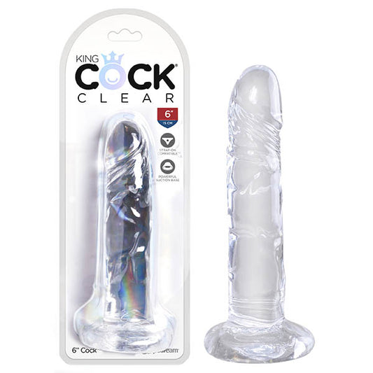 King Cock Clear 6'' Cock  - Club X